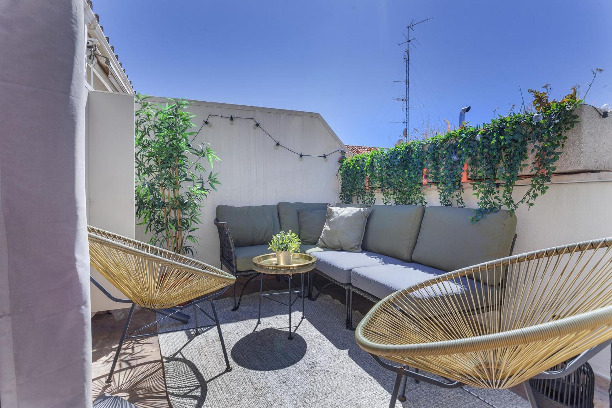 Apartamento Malasana Terrace En Madrid Bagian luar foto